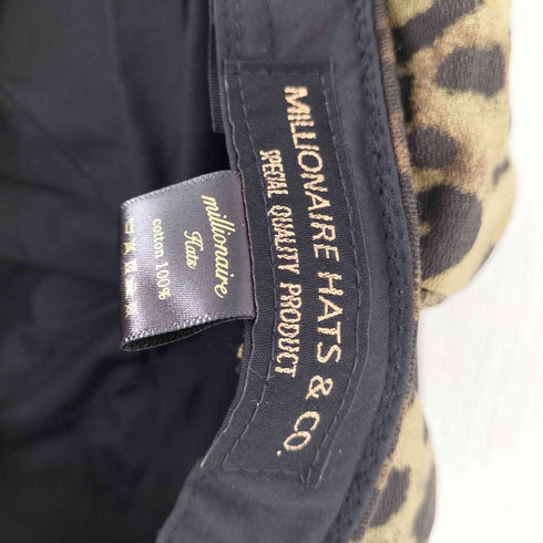 MILLIONAIRE HATS レオパード柄ベレー帽 メンズ