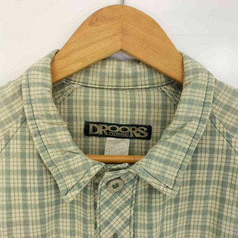 DROORS CLOTHING プルオーバー ラグラン チェックシャツ メンズ