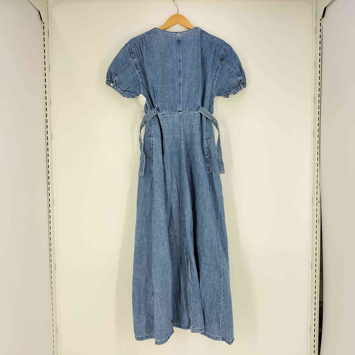 マウジー moussy PUFF SLEEVE DENIM DRESS パフスリーブ デニムドレス 