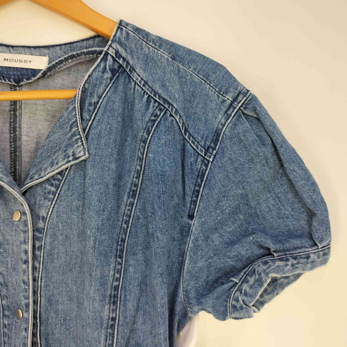 マウジー moussy PUFF SLEEVE DENIM DRESS パフスリーブ デニムドレス ワンピース レディース JPN:2