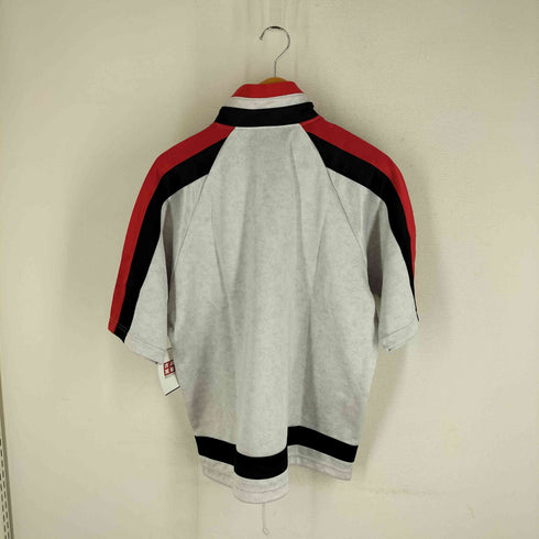 ルコック スポルティフ le coq sportif ロゴプリント ハーフジップ 半袖 ジャージ トラックジャケット メンズ import:M