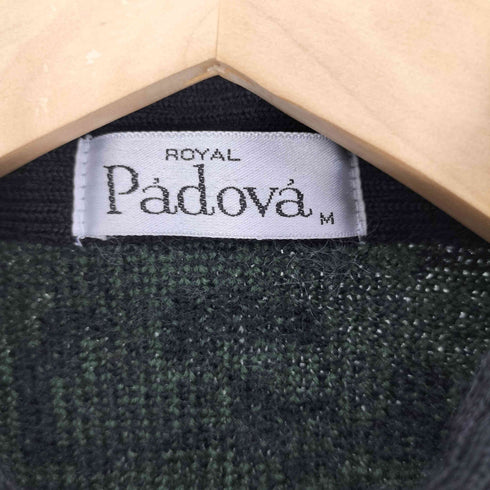 ROYAL Padova 胡桃ボタン 総柄 ニット メンズ import:M