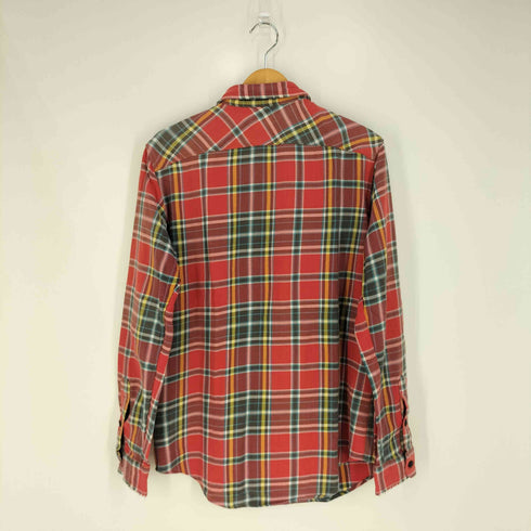 ポロバイラルフローレン Polo by RALPH LAUREN インド製 RRL OUTFITTERS コットンチェックネルシャツ メンズ import:M