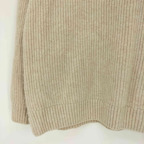 ユナイテッドアローズグリーンレーベルリラクシング UNITED ARROWS green label relaxing SC ハミルトンラム 畦 クルーネック ニット メンズ L