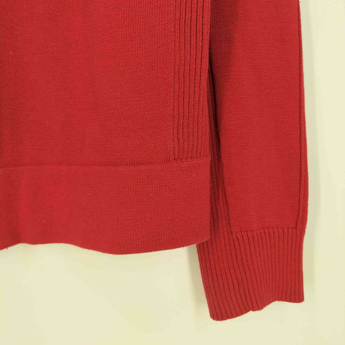 トミーヒルフィガー TOMMY HILFIGER ミニロゴ刺繍 ハイネック ジップアップコットンニット メンズ import:M