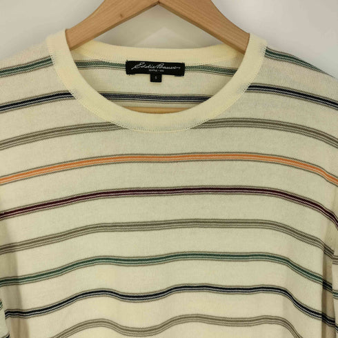 エディーバウアー Eddie Bauer マルチカラーボーダー クルーネックカットソー メンズ import:S