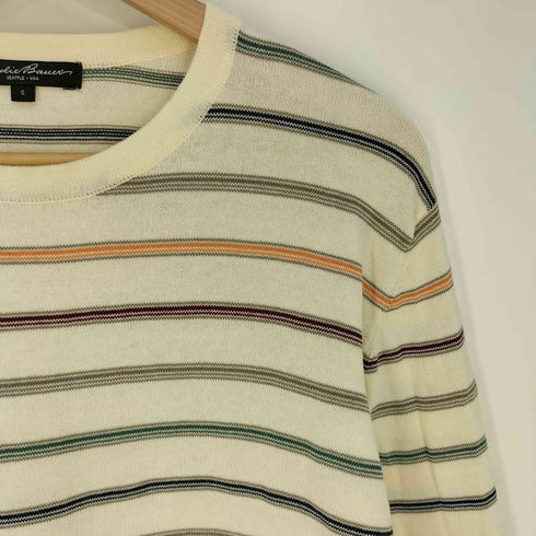 エディーバウアー Eddie Bauer マルチカラーボーダー クルーネックカットソー メンズ import:S