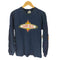 USA製 Hanesボディ 企業ロゴプリント クルーネック L/S Tシャツ メンズ import:M