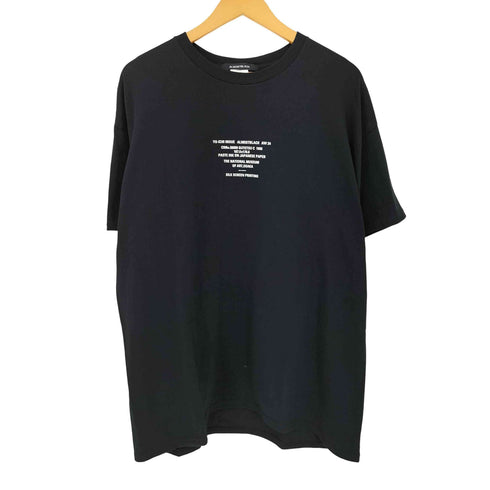 オールモストブラック ALMOSTBLACK 24AW CREW NECK PRINT TEE メンズ