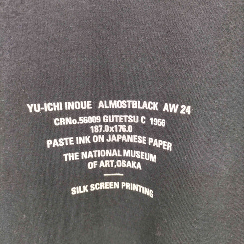 オールモストブラック ALMOSTBLACK 24AW CREW NECK PRINT TEE メンズ