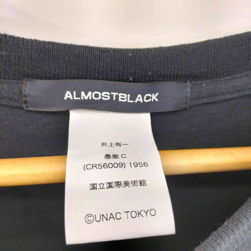 オールモストブラック ALMOSTBLACK 24AW CREW NECK PRINT TEE メンズ
