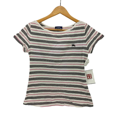 バーバリーブルーレーベル BURBERRY BLUE LABEL ボーダー ボートネック カットソー レディース EUR:38