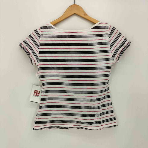 バーバリーブルーレーベル BURBERRY BLUE LABEL ボーダー ボートネック カットソー レディース EUR:38