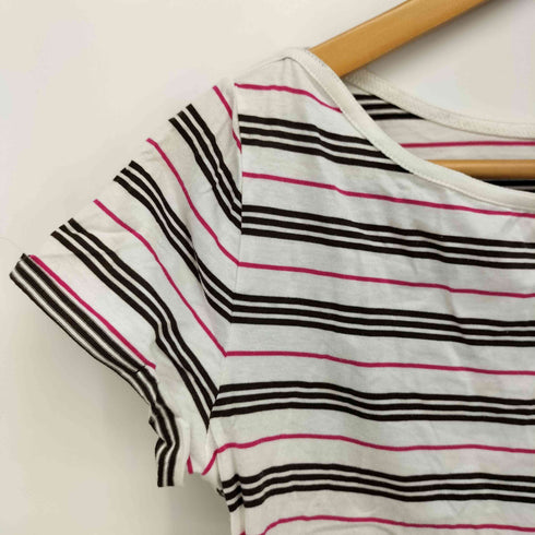 バーバリーブルーレーベル BURBERRY BLUE LABEL ボーダー ボートネック カットソー レディース EUR:38