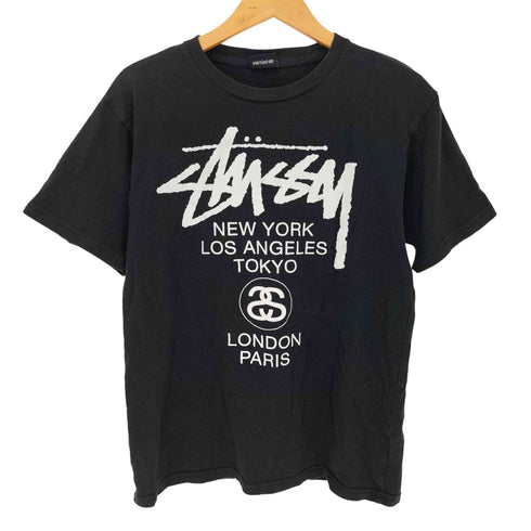 ステューシー Stussy ワールドツアー 両面プリント 半袖Tシャツ メンズ JPN:M