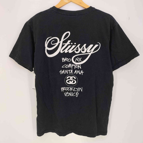 ステューシー Stussy ワールドツアー 両面プリント 半袖Tシャツ メンズ JPN:M