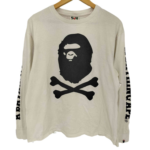 アベイシングエイプ A BATHING APE Crossbone L/S Tee メンズ JPN:L