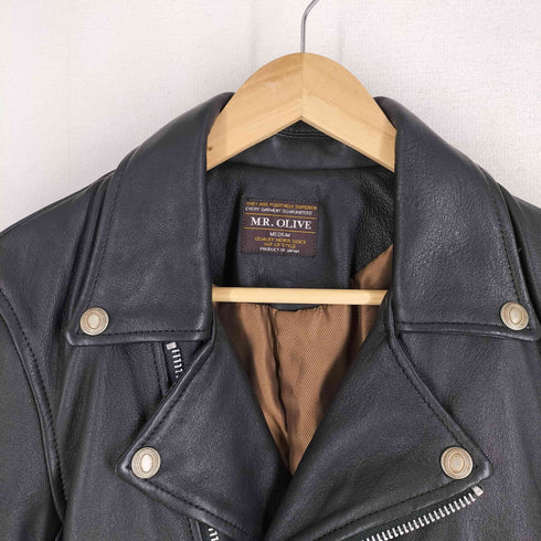 ミスターオリーブ MR.OLIVE HAIR SHEEP SOFT VEGE LEATHER -URBAN DOUBLE RIDERS メンズ