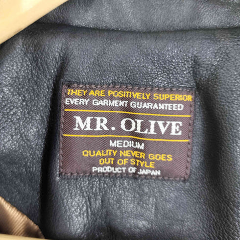 ミスターオリーブ MR.OLIVE HAIR SHEEP SOFT VEGE LEATHER -URBAN DOUBLE RIDERS メンズ