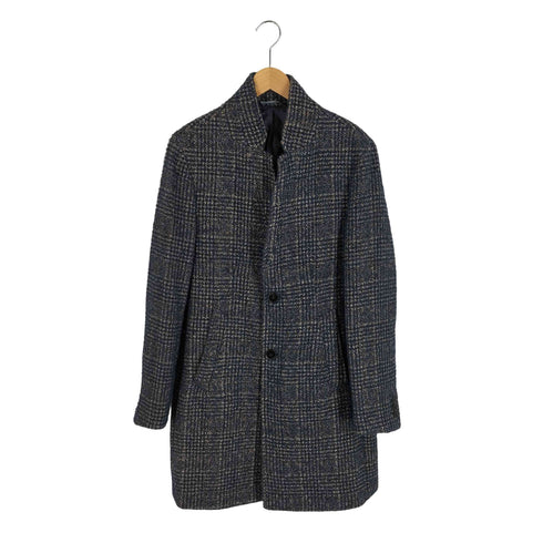ザラマン ZARA MAN ウールツイード ノーカラーコート メンズ