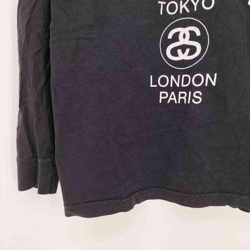 ステューシー Stussy ワールドツアー 両面プリント 長袖Tシャツ メンズ JPN:M