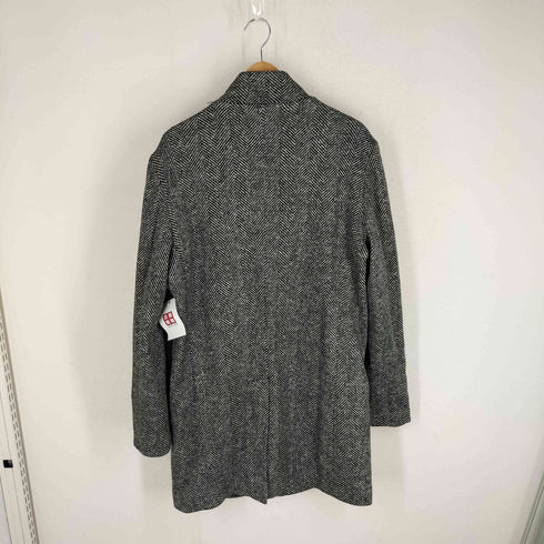 ザラマン ZARA MAN MADE IN ITALY ヘリンボーン ノーカラーコート メンズ