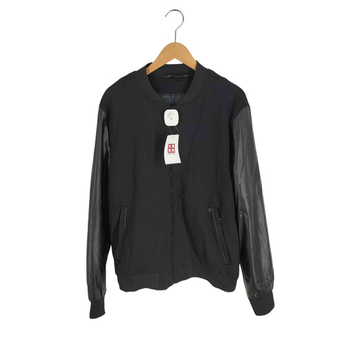 ザラマン ZARA MAN フェイクレザースリーブ ブルゾン メンズ import:L
