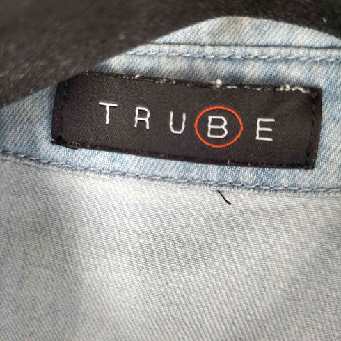 TRUBE オーバーサイズデニムシャツ スナップボタン メンズ