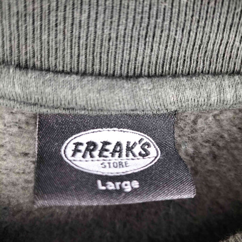 フリークスストア FREAKS STORE Face Records×FREAK'S STORE フェイスレコード 別注 ビッグシルエット バックプリント クルーネックスウェット メンズ JPN:L
