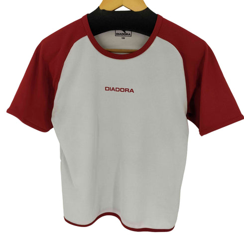 ディアドラ DIADORA フロントロゴプリントカットソー メッシュ バイカラー レディース
