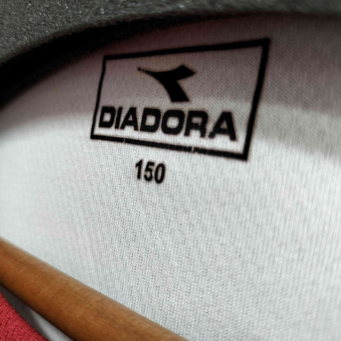 ディアドラ DIADORA フロントロゴプリントカットソー メッシュ バイカラー レディース