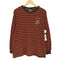 エムエルビー MLB フロント刺繍ボーダーL/S TEE メンズ JPN:XL