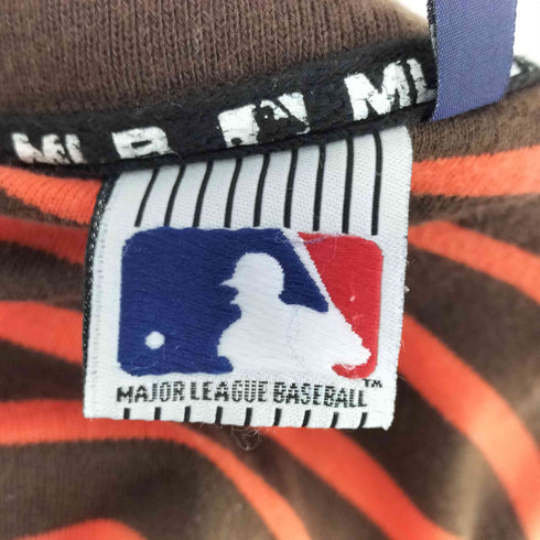 エムエルビー MLB フロント刺繍ボーダーL/S TEE メンズ JPN:XL