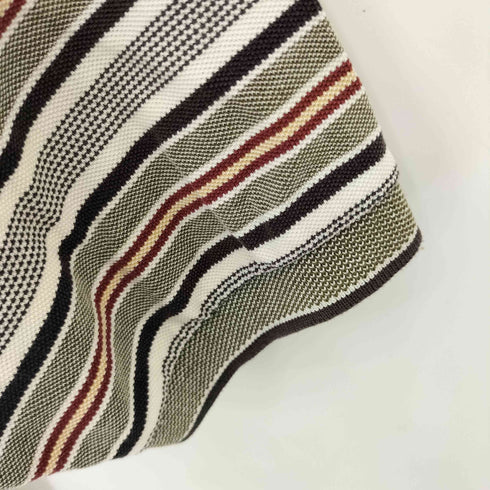 IZOD 90S ロゴ刺繍ボーダー鹿の子ポロシャツ メンズ import:M