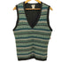 エルエルビーン L.L.Bean 総柄 Vネックニットベスト レディース import:XL