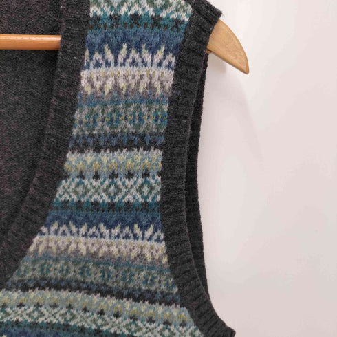 エルエルビーン L.L.Bean 総柄 Vネックニットベスト レディース import:XL