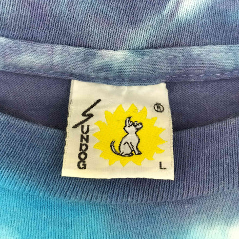 SUNDOG USA製 シングルステッチ タイダイTシャツ レディース import:L