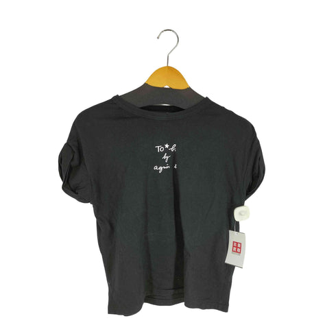 トゥービーバイアニエスベー To b. by agnes b. ロゴプリント ロールスリーブTシャツ レディース EUR:38