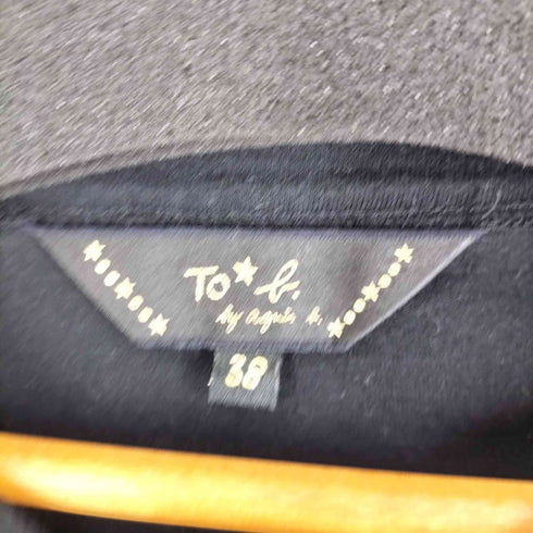 トゥービーバイアニエスベー To b. by agnes b. ロゴプリント ロールスリーブTシャツ レディース EUR:38