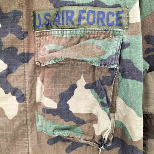 ユーエスエアーフォース U.S. AIR FORCE ウッドランドカモ ミリタリージャケット メンズ