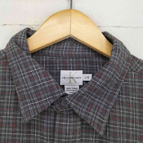 カルバンクラインジーンズ Calvin Klein Jeans コットンチェックシャツ メンズ JPN:L