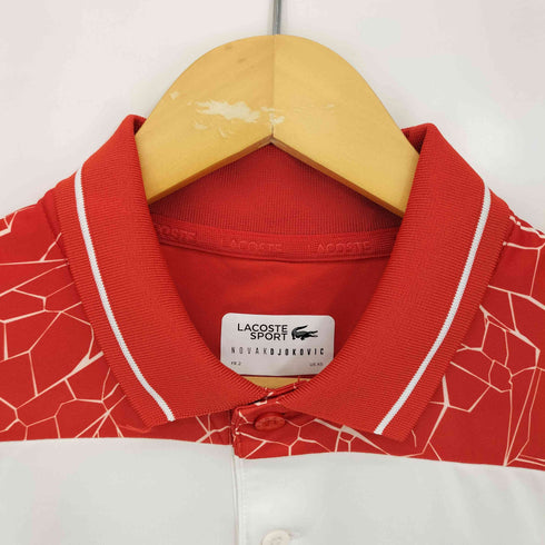 ラコステスポーツ LACOSTE SPORT ロゴワッペンポロシャツ メンズ XS