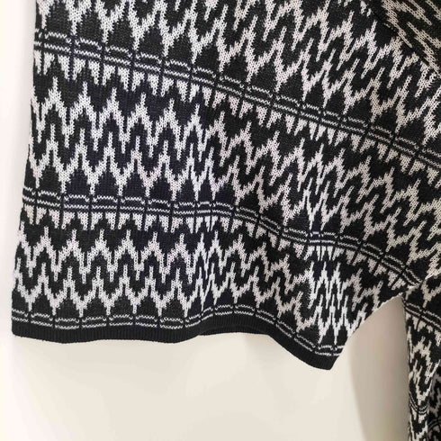 ジャーナルスタンダード JOURNAL STANDARD ハーフジップ総柄ポロシャツ メンズ M