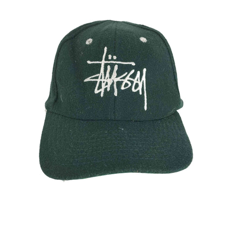 ステューシー Stussy OLD STUSSY CAPZ 台湾製 ショーンロゴ ウールアクリル スナップバックキャップ メンズ