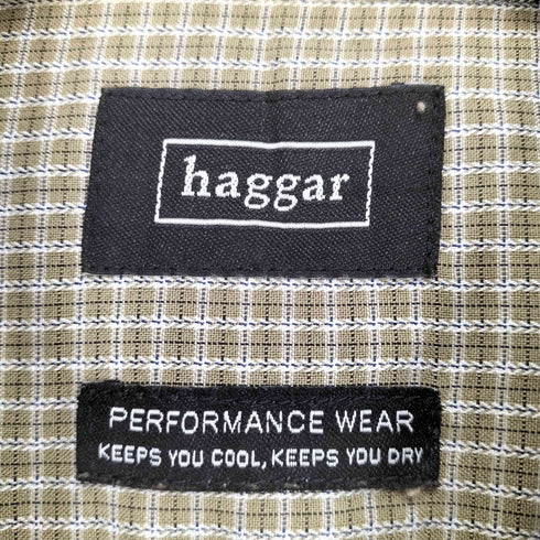 ハガークロージング HAGGAR ポリレーヨンシャツ メンズ JPN:L