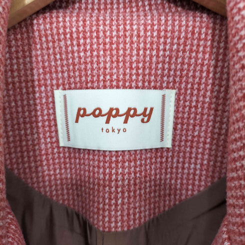 ポピートーキョー poppy tokyo パイピングレトロコクーンコート レッド レディース JPN:S