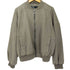 ザラ ZARA スウェード調 ボンバージャケット ジップアップブルゾン レディース import:L