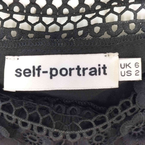 セルフポートレイト self-portrait レースオフショルダートップ レディース UK6