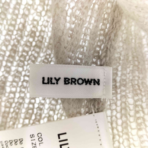 リリーブラウン Lily Brown モヘアシアータートルトップス レディース ONE SIZE