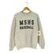 ジャージーズ JERZEES USA製 裏起毛 MSHS BASEBALL プリント 霜降り クルーネックスウェット メンズ import:M